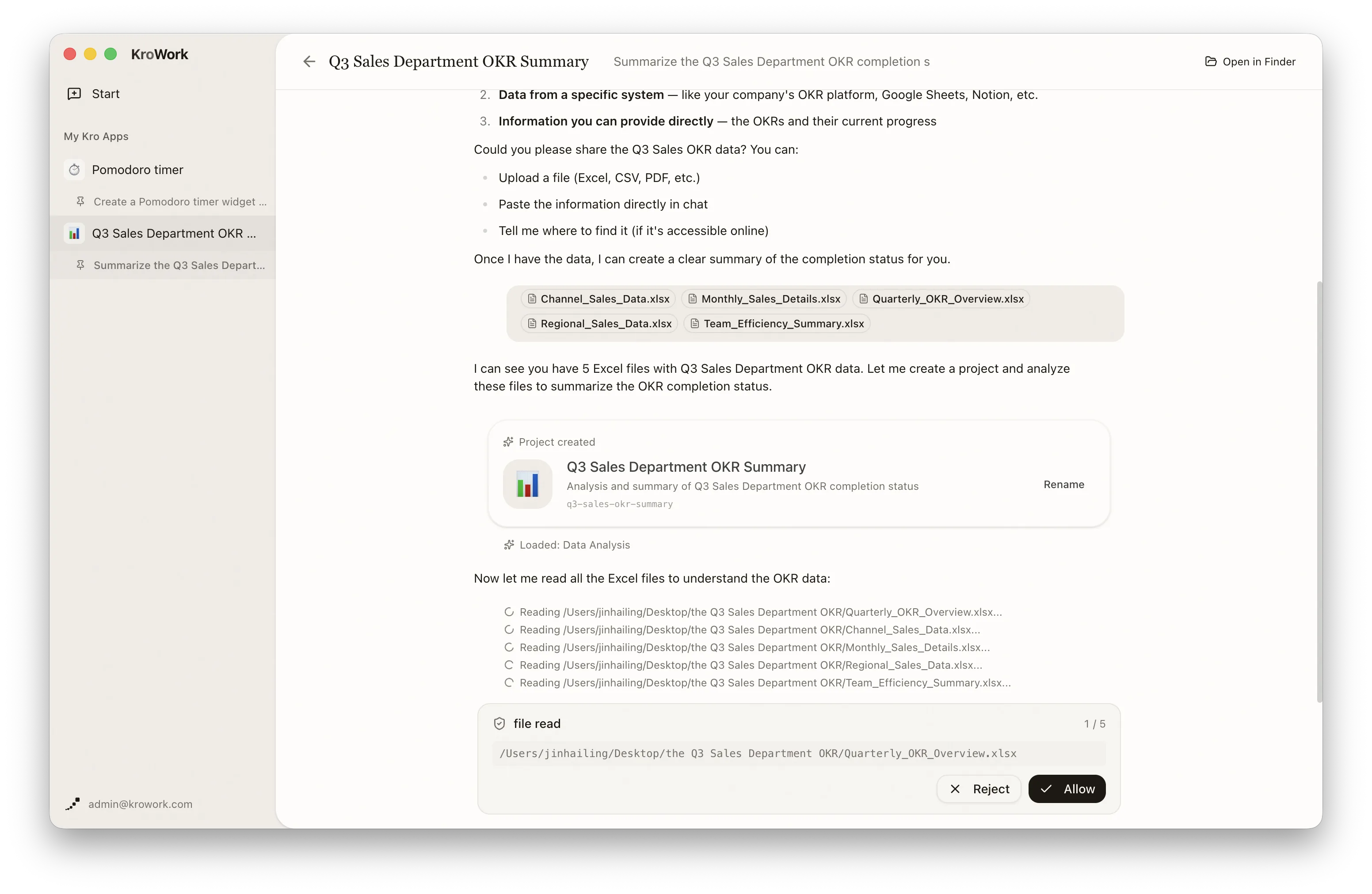 Automate Q3 OKR Report | KroWork Help Center